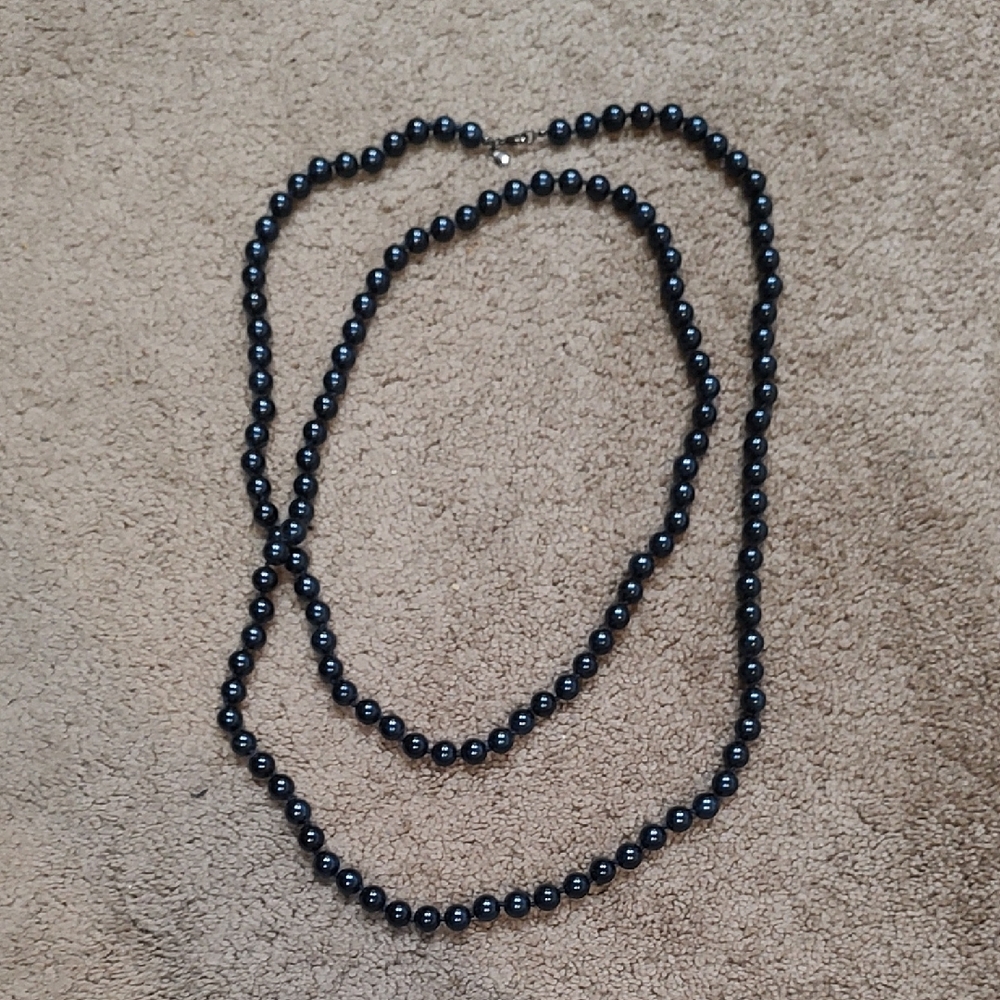Linea by Louis Dell'Olio Black Pearl Necklace